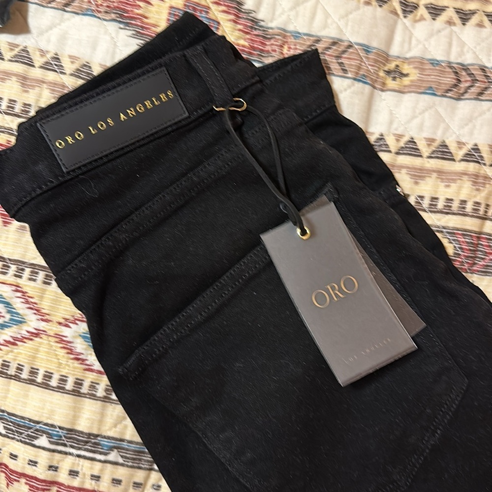 Designer jeans. ORO Los Angeles ‘The Noir Everyday Denim’ jeans, size 32